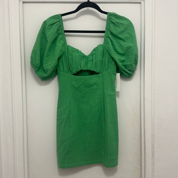 Green Runway Mini Dress - Picture 2 of 5